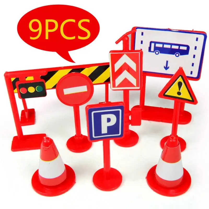 Traffic Model Toy - (9Pcs/Pack) Children's Simulation Toys Model Parking Lot View Traffic Light Signage Road Block Road Signs
Traffic Model Toy - (9Pcs/Pack) Children's Simulation Toys Model Parking Lot View Traffic Light Signage Road Block Road Signs