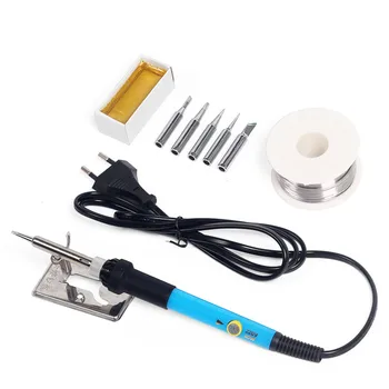 HILDA 220V 60W Electric Adjustable Temperature Solder Iron Stand Solder Wire Tool Kit EU Plug
HILDA 220V 60W Electric Adjustable Temperature Solder Iron Stand Solder Wire Tool Kit EU Plug