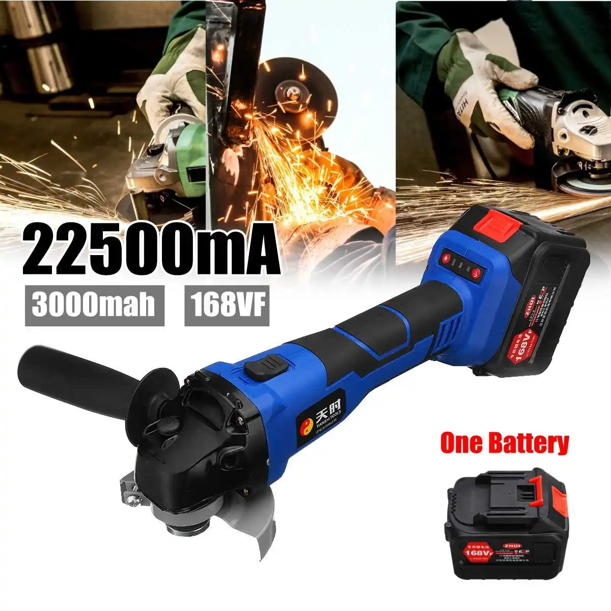 110V~220V 168VF 3000mah 22500mA Cordless Electric Grinder Polisher Light Machine with Lithium Battery 
110V~220V 168VF 3000mah 22500mA Cordless Electric Grinder Polisher Light Machine with Lithium Battery