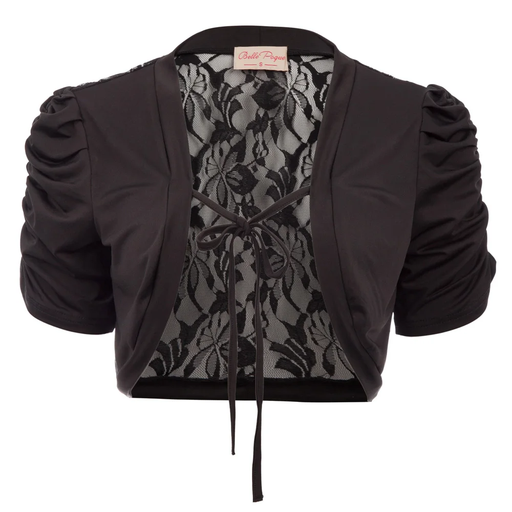 Hot Sale Women Shrugs Summer Casual See-Through Lady Tops Lace Back Tie Front Bolero
Hot Sale Women Shrugs Summer Casual See-Through Lady Tops Lace Back Tie Front Bolero