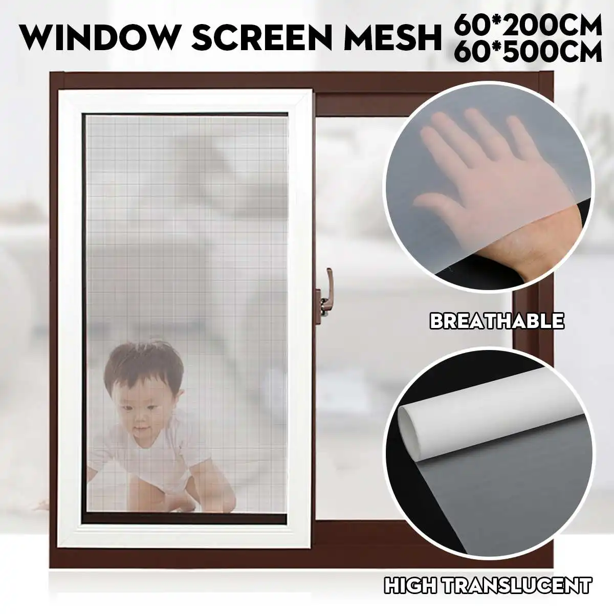5M Dust-proof Indoor Window Screen Mesh Dustproof Insect Fly Curtain Anti PM2.5 Dust Mosquito Door Screen Denser Net Curtain
5M Dust-proof Indoor Window Screen Mesh Dustproof Insect Fly Curtain Anti PM2.5 Dust Mosquito Door Screen Denser Net Curtain