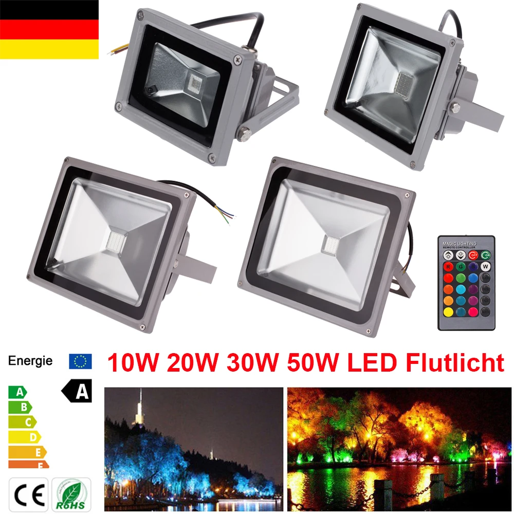 LED Flood Light 10W 30W 50W AC 100-245V Waterproof IP65 Reflector Floodlight Lamp Led Exterior Spot Outdoor Lighting
LED Flood Light 10W 30W 50W AC 100-245V Waterproof IP65 Reflector Floodlight Lamp Led Exterior Spot Outdoor Lighting