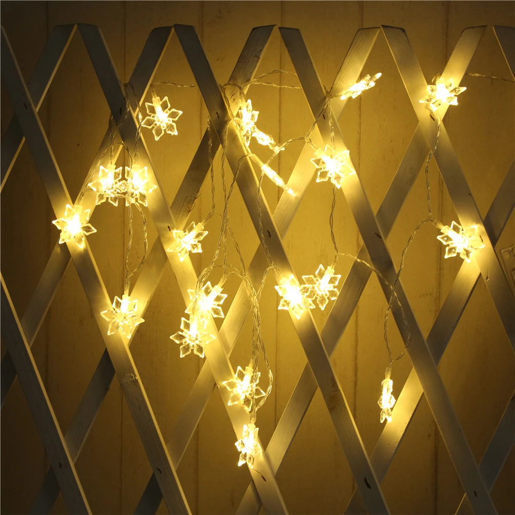 Fairy LightsSnowflake String Light 1.5M-10M,10L/20L/40L/96L,3AA/31V US/EU Room Weding Party Wall Window Home Decoration Children Night Lamp
Fairy LightsSnowflake String Light 1.5M-10M,10L/20L/40L/96L,3AA/31V US/EU Room Weding Party Wall Window Home Decoration Children Night Lamp