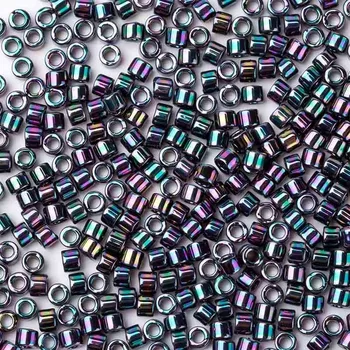 Taidian DB1001 Metallic Purple Green Gold Iris 11/0 Miyuki Delica Seedbeads For Powwow Beadwork 5grams/lot 1.6x1.3mm
Taidian DB1001 Metallic Purple Green Gold Iris 11/0 Miyuki Delica Seedbeads For Powwow Beadwork 5grams/lot 1.6x1.3mm