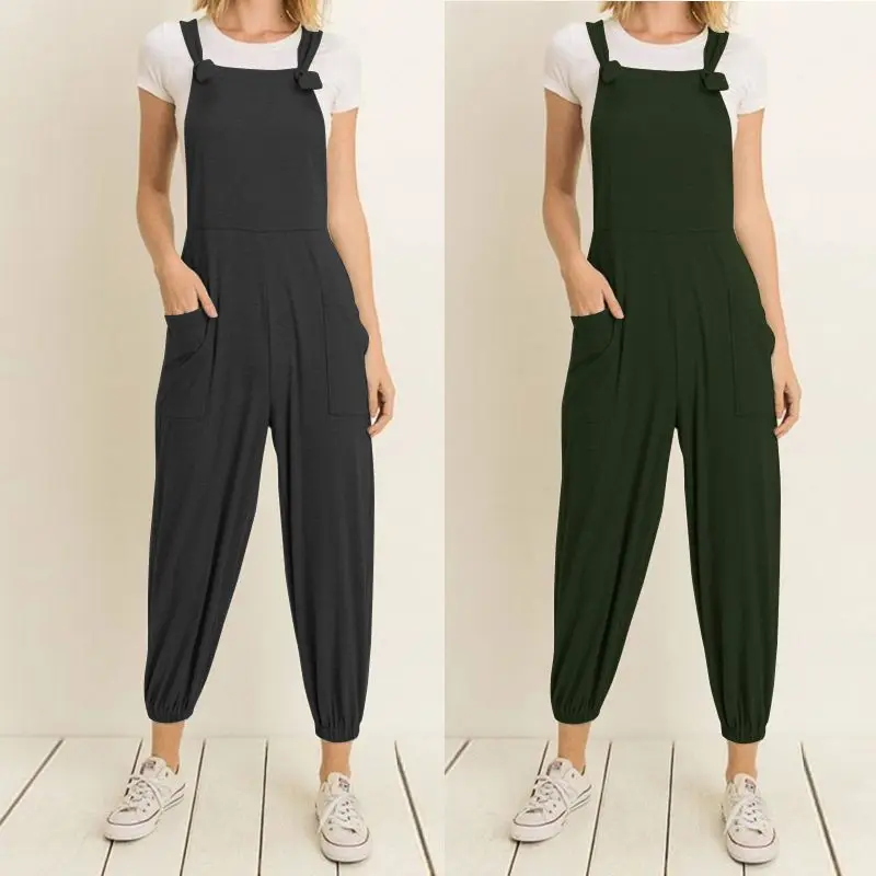 Celmia Women Vintage Jumpsuits 2019 Summer Sleeveless Backless Pockets Casual Rompers Loose Trouser Playsuits Plus Size Overalls
Celmia Women Vintage Jumpsuits 2019 Summer Sleeveless Backless Pockets Casual Rompers Loose Trouser Playsuits Plus Size Overalls