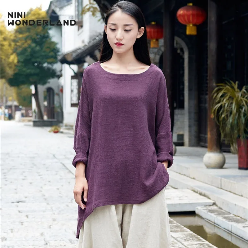 NINI WONDERLAND Plus Size Cotton TShirt Spring Women Batwing Sleeve Solid Casual T Shirt 2019 Autumn Lady Big Size Tops Clothes
NINI WONDERLAND Plus Size Cotton TShirt Spring Women Batwing Sleeve Solid Casual T Shirt 2019 Autumn Lady Big Size Tops Clothes