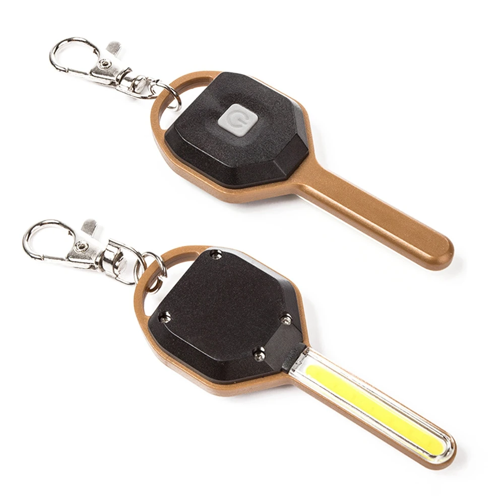 

CLAITE Mini Flash lights COB LED Key Chain Flashlight Portable Keyring Light Flash Torch Pocket Emergency Camping Lamp