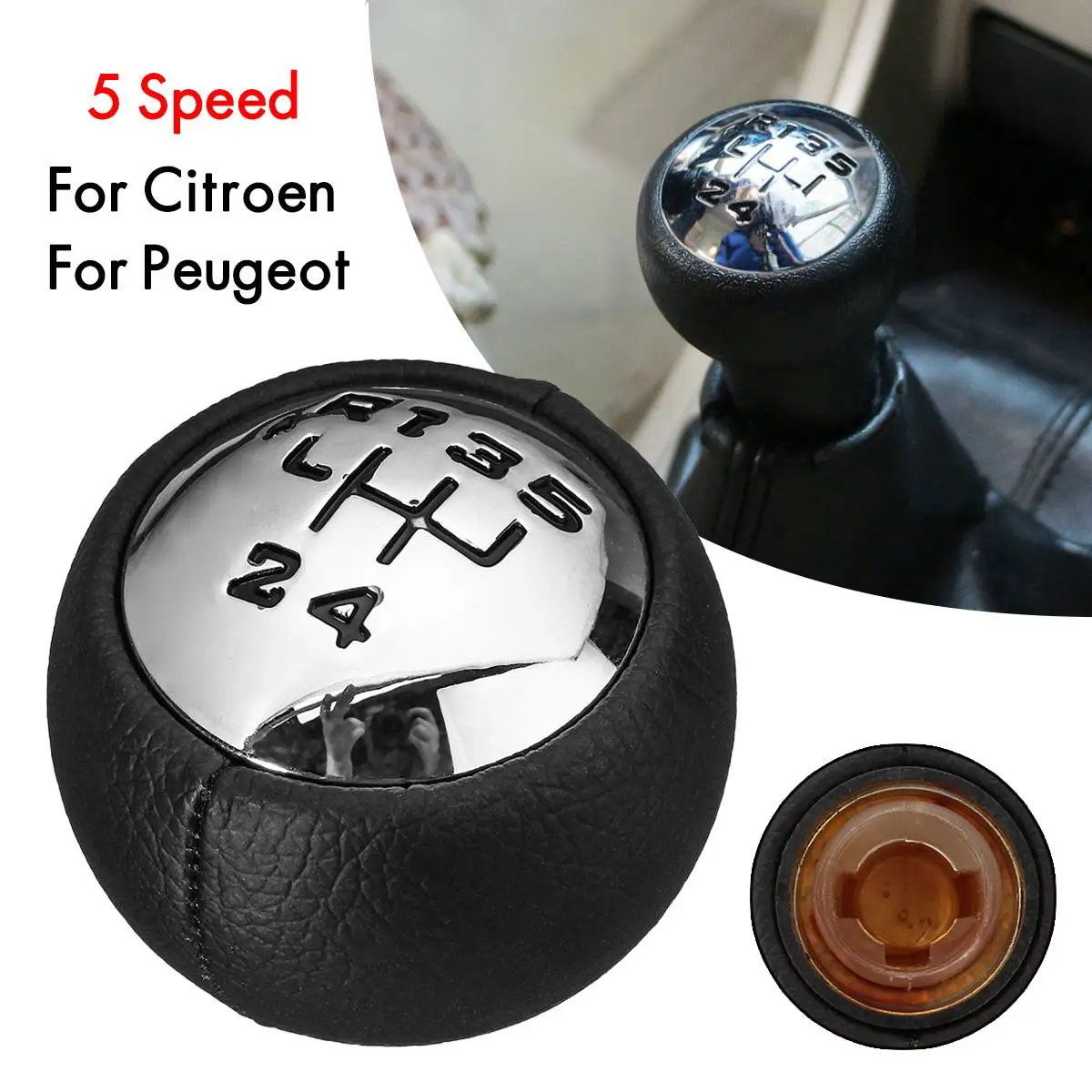 5 Speed Car Gear Shift Knob Shifter Stick For Peugeot 307 308 3008 407 5008 807 PARTNER B9 TEPEE for Citroen C3 C4 C8 Picasso
5 Speed Car Gear Shift Knob Shifter Stick For Peugeot 307 308 3008 407 5008 807 PARTNER B9 TEPEE for Citroen C3 C4 C8 Picasso