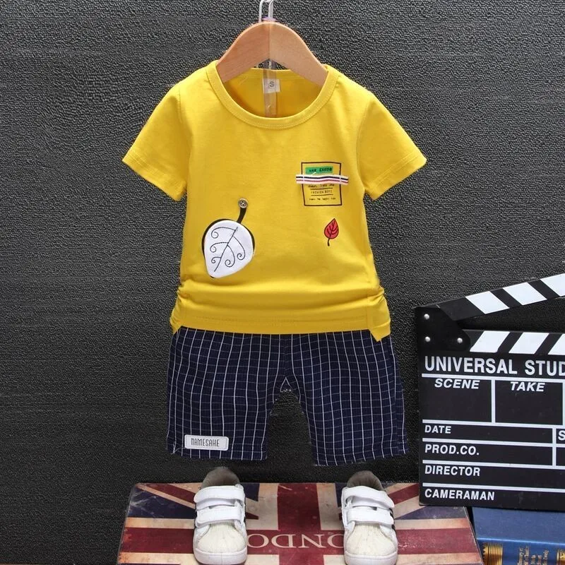 Baby Boys Girls 2019 New Summer Infant Clothing Cartoon Leaf Print T-Shirt Shorts 2Pcs/sets Clothes Kids Tracksuit For 0-4 Years
Baby Boys Girls 2019 New Summer Infant Clothing Cartoon Leaf Print T-Shirt Shorts 2Pcs/sets Clothes Kids Tracksuit For 0-4 Years