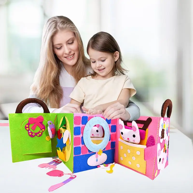 Non Woven Fabric Educational Cloth Book DIY Rabbit Soft Books For Early Cognitive Development Kids Quiet Books Puzzle Cloth Book
Non Woven Fabric Educational Cloth Book DIY Rabbit Soft Books For Early Cognitive Development Kids Quiet Books Puzzle Cloth Book
