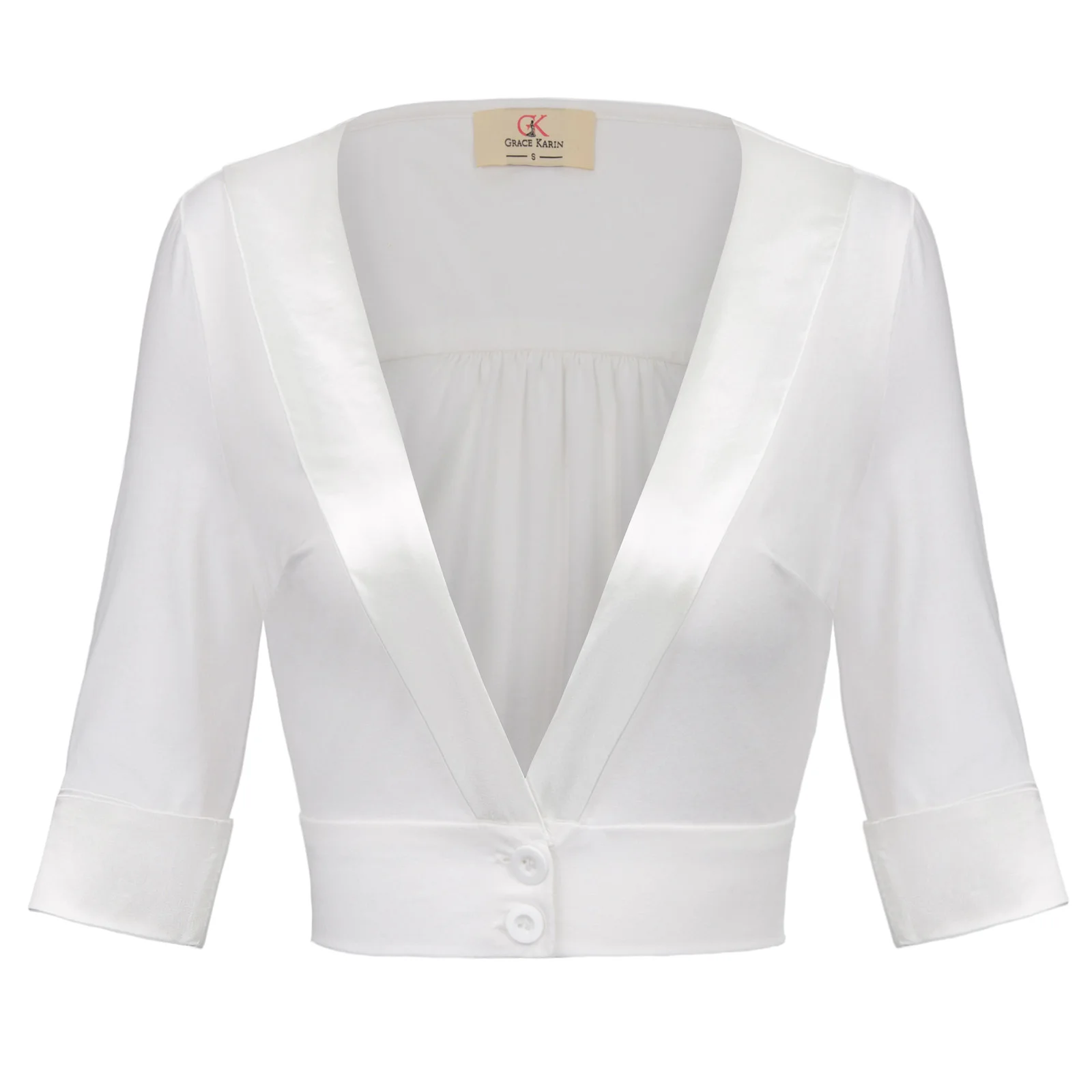 BP Retro Vintage cardigan coat spring fall 1/2 Sleeve Deep V-Neck solid color cropped party wedding Cotton Shrug Bolero women
BP Retro Vintage cardigan coat spring fall 1/2 Sleeve Deep V-Neck solid color cropped party wedding Cotton Shrug Bolero women