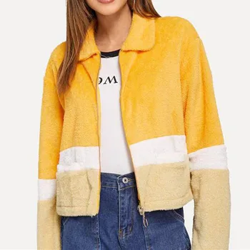 Elegant Faux Fur Coat Women 2018 Autumn Winter Warm Yellow Soft Zipper Fur Jacket Female Plush Overcoat Casual Outerwear
Elegant Faux Fur Coat Women 2018 Autumn Winter Warm Yellow Soft Zipper Fur Jacket Female Plush Overcoat Casual Outerwear