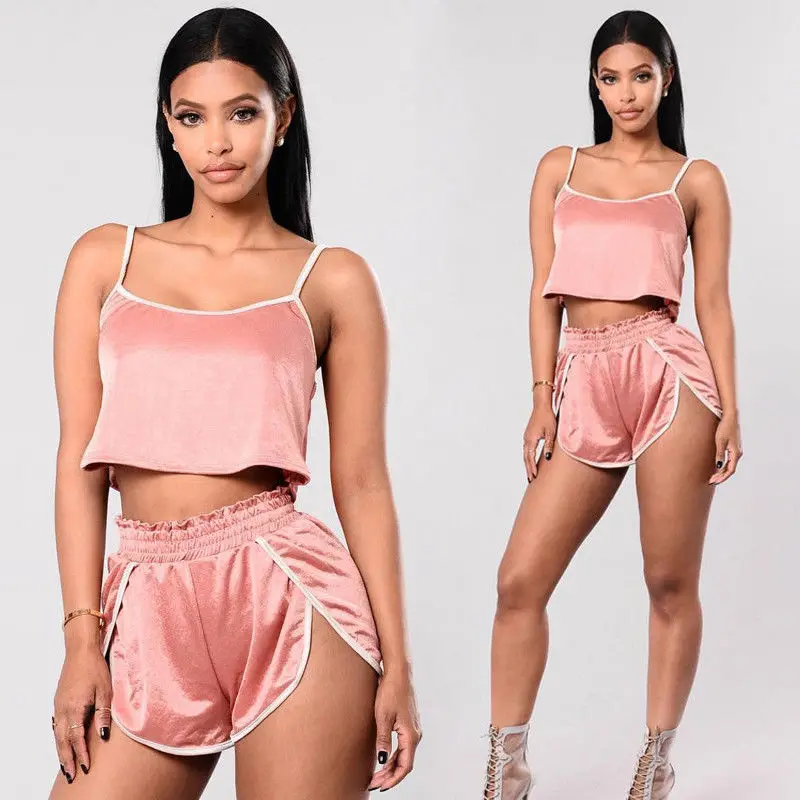 Women Summer Sexy Two Piece Set Sleeveless Crop Top Ladies Casual Outfit Shorts Sporty Fitness Gym Suit Tracksuit Clothes
Women Summer Sexy Two Piece Set Sleeveless Crop Top Ladies Casual Outfit Shorts Sporty Fitness Gym Suit Tracksuit Clothes
