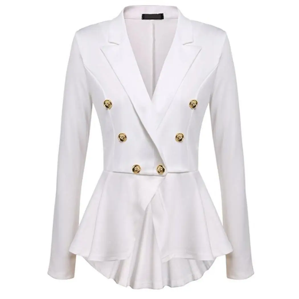 Women Fashion Long Sleeve Solid Button Slim Jacket Blazer Casual, Office, etc Casual Buttons Autumn, Spring
Women Fashion Long Sleeve Solid Button Slim Jacket Blazer Casual, Office, etc Casual Buttons Autumn, Spring