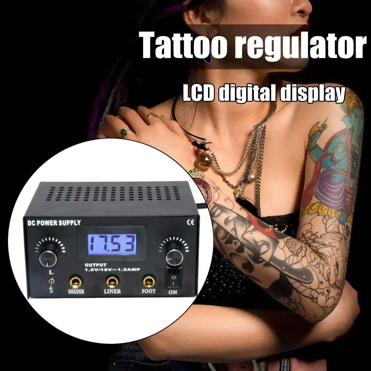 Red or Black color LCD Digital Tattoo Regulator in Cast Iron Input AC 90V to 250V 50Hz to 60Hz
Red or Black color LCD Digital Tattoo Regulator in Cast Iron Input AC 90V to 250V 50Hz to 60Hz
