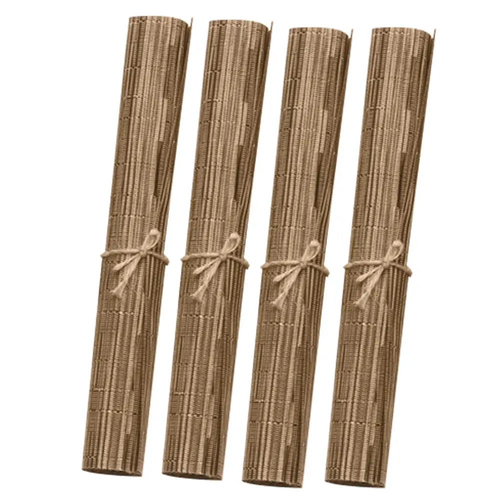 4Pcs/set Bamboo Table Mat Woven PVC Placemats Non-slip Table Decoration Cloth Pad Decor 40*30cm
4Pcs/set Bamboo Table Mat Woven PVC Placemats Non-slip Table Decoration Cloth Pad Decor 40*30cm