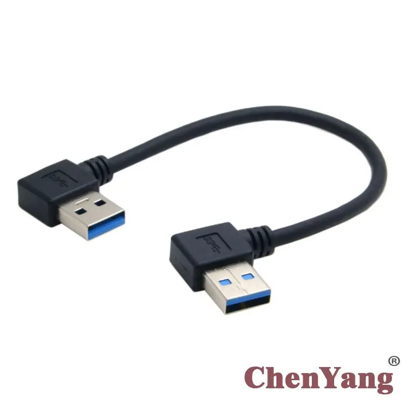 CY Chenyang USB 3 0 тип A папа 90 градусов левый угловой к Тип правый удлинитель |