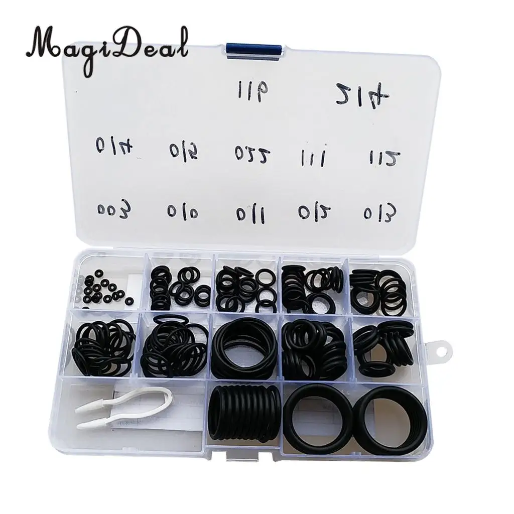 170Pcs Nitrox Scuba Diving O-Ring Kit 12 Sizes Dive Gear Equipment Tank Valve Hose Regulator Seal Rings Repair Spare Replacement
170Pcs Nitrox Scuba Diving O-Ring Kit 12 Sizes Dive Gear Equipment Tank Valve Hose Regulator Seal Rings Repair Spare Replacement