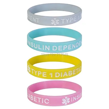 100pcs Type 1 Diabetic Insulin Dependent Medical Alert ID wristband silicone bracelets free shipping by ePacket A
100pcs Type 1 Diabetic Insulin Dependent Medical Alert ID wristband silicone bracelets free shipping by ePacket A
