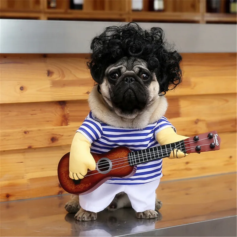 Funny Guitar Player Cosplay dog costume for small dog large dog pet cat funny golden retriever Halloween Party custome clothes
Funny Guitar Player Cosplay dog costume for small dog large dog pet cat funny golden retriever Halloween Party custome clothes