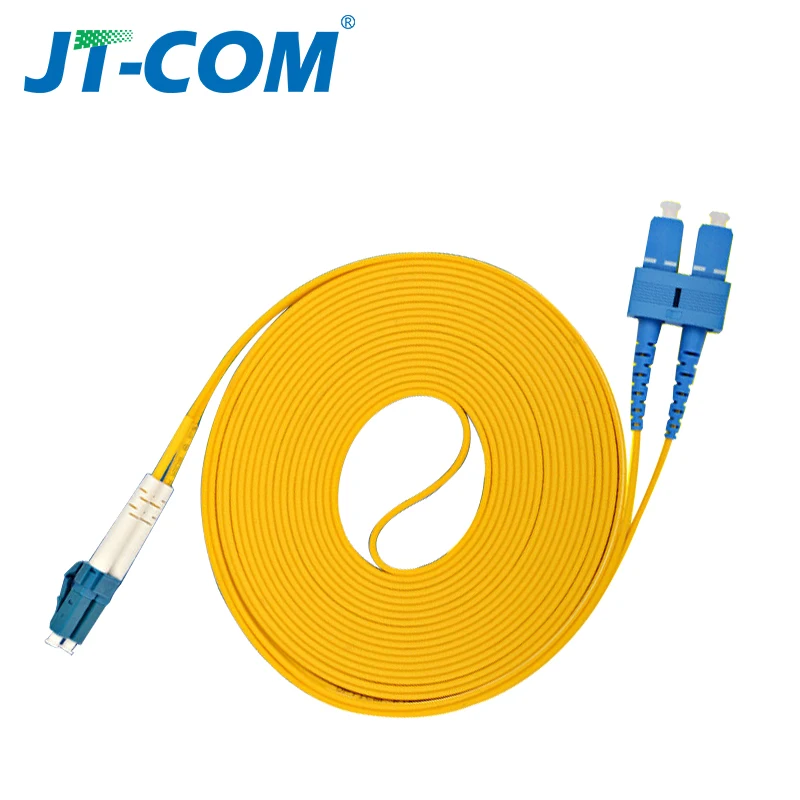 JT-COM SC to LC UPC 2 core duplex single mode fiber optic patch cord 3.0mm 1m 3m 5m 10m 30m FTTH optical jumper cable
JT-COM SC to LC UPC 2 core duplex single mode fiber optic patch cord 3.0mm 1m 3m 5m 10m 30m FTTH optical jumper cable