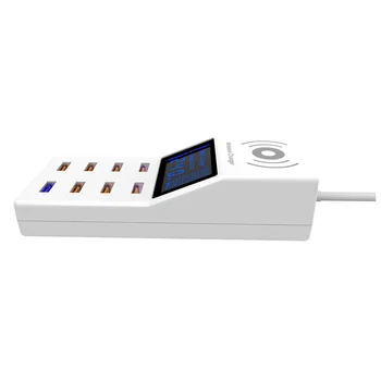 40W 8 USB Ports EU Q C 3.0 Smart Wireless Fast Charger LED Display Power Adapte Charging Station for Phone Tablet
40W 8 USB Ports EU Q C 3.0 Smart Wireless Fast Charger LED Display Power Adapte Charging Station for Phone Tablet