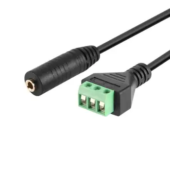 3.5mm Stereo Female Jack to 3Pin AV Screw Video Shield 30cm Balun Terminal Jack Connector Adapter Cable
3.5mm Stereo Female Jack to 3Pin AV Screw Video Shield 30cm Balun Terminal Jack Connector Adapter Cable