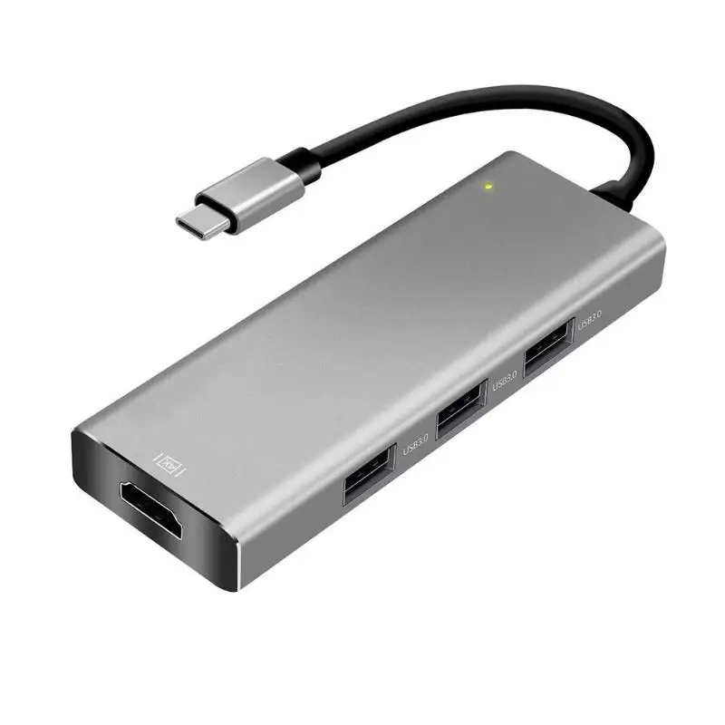 7 in 1 Type-c to Hub USB C to HDMI Adapter TF Card Reader USB 3.0 Port+Hdmi 4K+RJ45 Gigabit +PD Charger Converters Digital Cable
7 in 1 Type-c to Hub USB C to HDMI Adapter TF Card Reader USB 3.0 Port+Hdmi 4K+RJ45 Gigabit +PD Charger Converters Digital Cable
