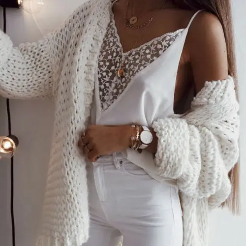 Women Sleeveless V-Neck Casual Plain Tops Ladies Sexy Lace Solid White Loose Cami
Women Sleeveless V-Neck Casual Plain Tops Ladies Sexy Lace Solid White Loose Cami