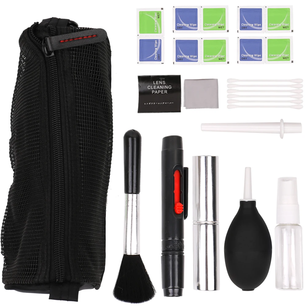 DSLR Camera Cleaning Accessories Cleaning Kit for DSLR Cameras and Electronic Lens Sensor LCD Screen Cleaning Cloth Pen
DSLR Camera Cleaning Accessories Cleaning Kit for DSLR Cameras and Electronic Lens Sensor LCD Screen Cleaning Cloth Pen