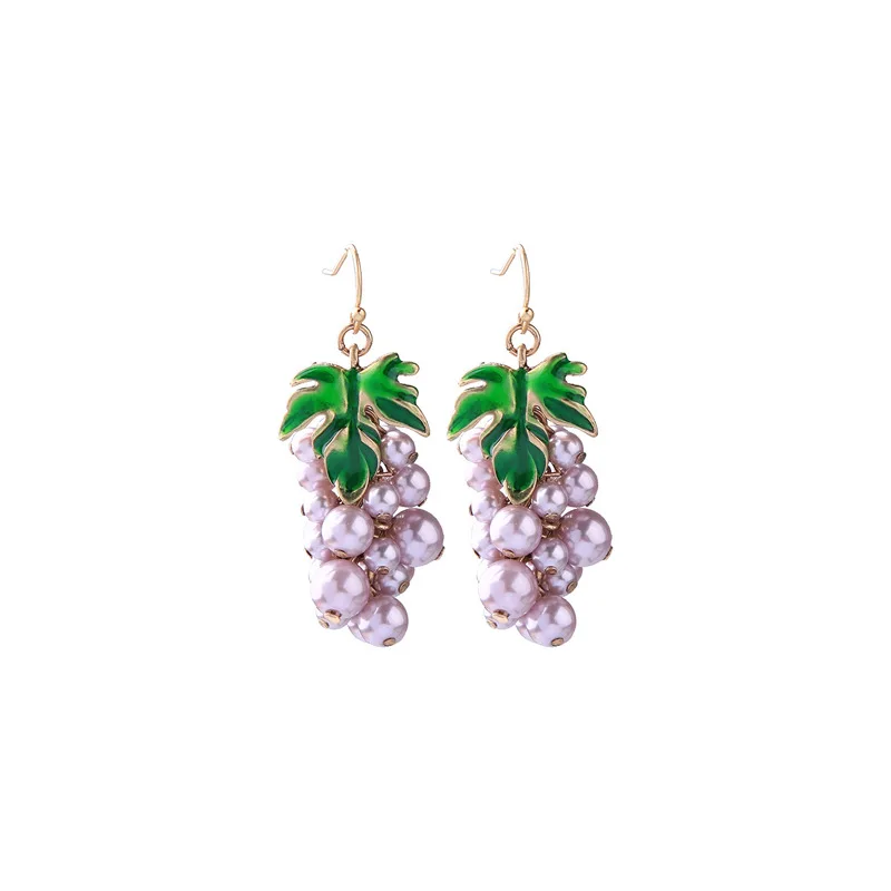 Sweet Women Long Dangle Drop Grape Earrings Girls Ladies Pearl Earrings Fashion Tropic Fruit Jewelry
Sweet Women Long Dangle Drop Grape Earrings Girls Ladies Pearl Earrings Fashion Tropic Fruit Jewelry