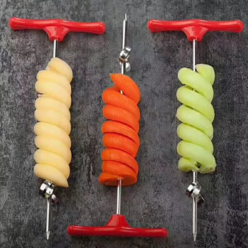 Potato Spiral Cutter Slicer Stainless Steel Vegetable Spiralizer Spiral Potato Cutter Slicer Kitchen Gadgets Tools
Potato Spiral Cutter Slicer Stainless Steel Vegetable Spiralizer Spiral Potato Cutter Slicer Kitchen Gadgets Tools