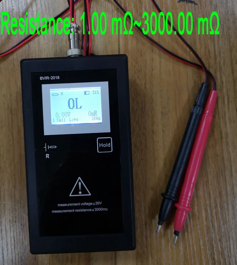 BVIR Digital LCD Battery Resistance voltage internal resistance tester meter voltmete FOR lead acid lithium batteries 9V 12V 24V
BVIR Digital LCD Battery Resistance voltage internal resistance tester meter voltmete FOR lead acid lithium batteries 9V 12V 24V