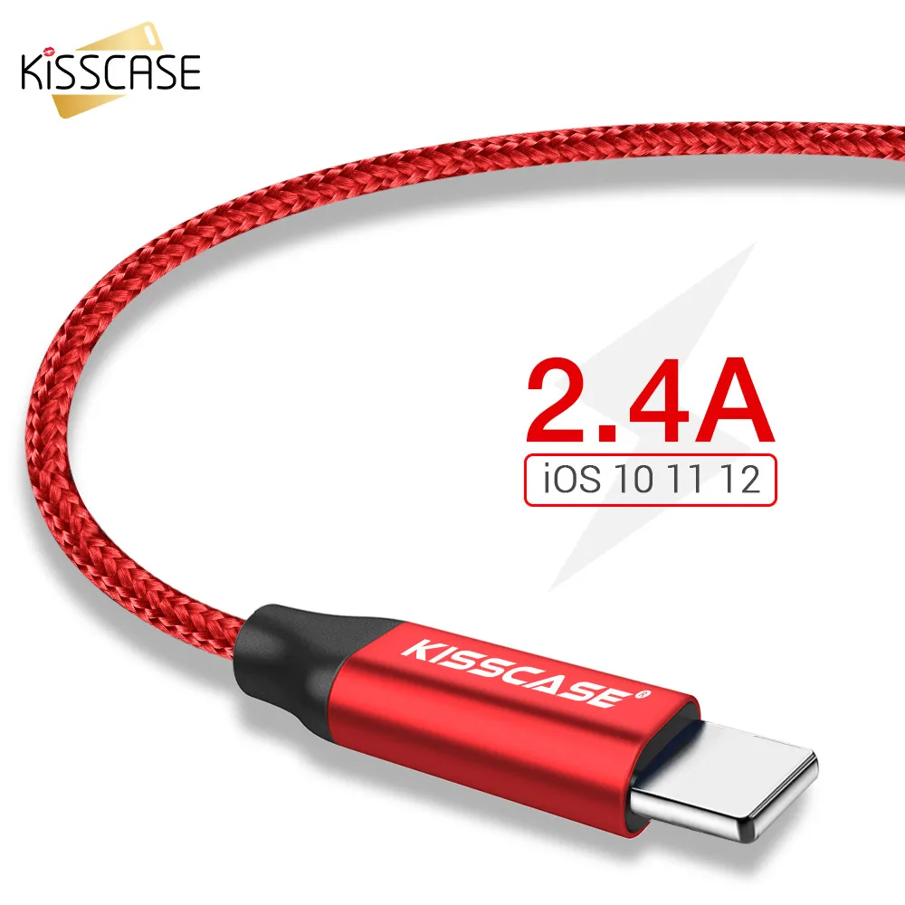 KISSSCASE 3A провод для быстрой зарядки USB кабель iPhone Android Micro Type c C кабели Samsung Huawei Xiaomi