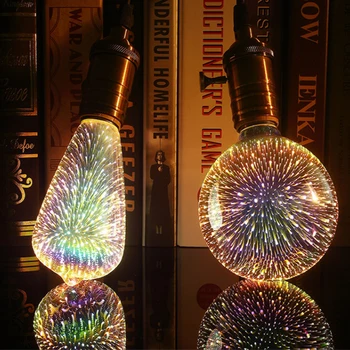 3D Led Bulb Star E27 Vintage Night Light Colorful Bombillas Retro Glass Lampara Ampoule Novelty Christmas Home Decor firework
3D Led Bulb Star E27 Vintage Night Light Colorful Bombillas Retro Glass Lampara Ampoule Novelty Christmas Home Decor firework