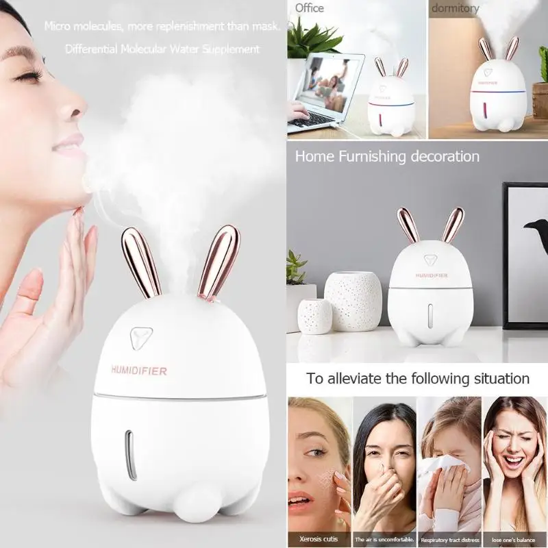 300ml Ultrasonic Air Humidifier Aroma Essential Oil Diffuser USB Fogger Mist Maker with LED Night Lamp for Home Car Office
300ml Ultrasonic Air Humidifier Aroma Essential Oil Diffuser USB Fogger Mist Maker with LED Night Lamp for Home Car Office