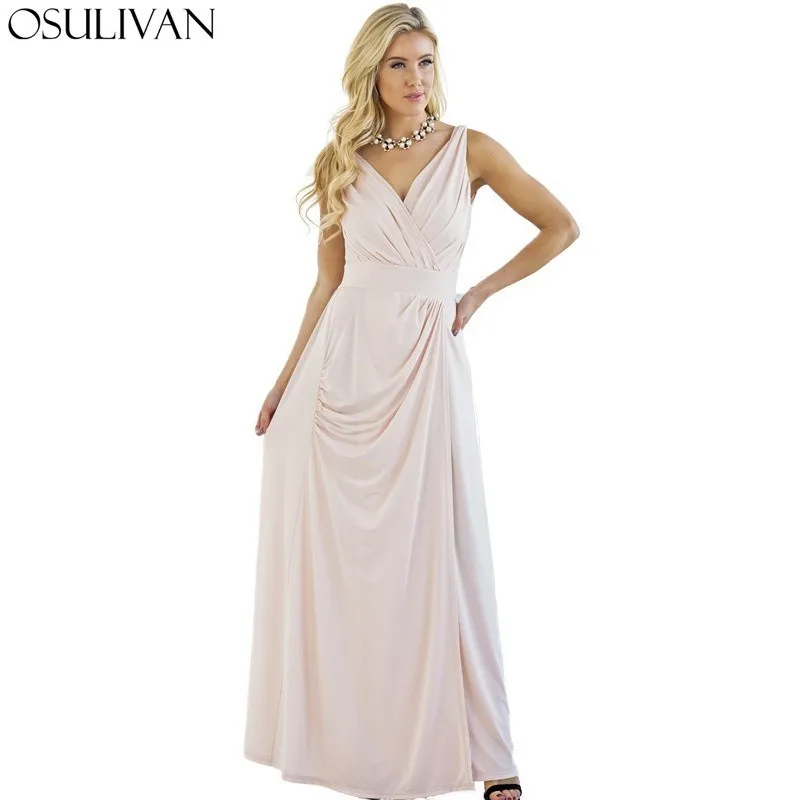 OSULIVAN Maxi Dress Women Summer Dress Plus Size Vestidos Strand Jurkjes Robe Femme Long Dress Sleeveless Vintage High Street
OSULIVAN Maxi Dress Women Summer Dress Plus Size Vestidos Strand Jurkjes Robe Femme Long Dress Sleeveless Vintage High Street