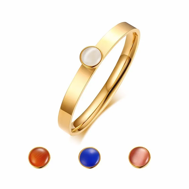 Replaceable Opal Cuff Bracelet for Women Stainless Steel Brackelts Brazalet Brazalete
Replaceable Opal Cuff Bracelet for Women Stainless Steel Brackelts Brazalet Brazalete