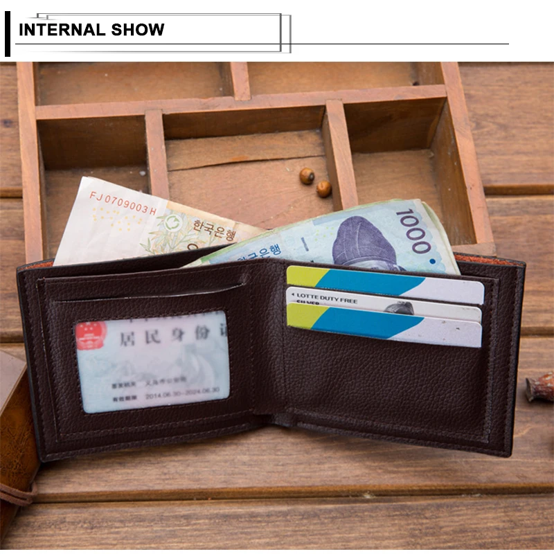 Casual Men Short Wallets Hasp Male Purses PU Leather Credit/ID Card Holder Simple Coin Pocket Driver License Holder
Casual Men Short Wallets Hasp Male Purses PU Leather Credit/ID Card Holder Simple Coin Pocket Driver License Holder