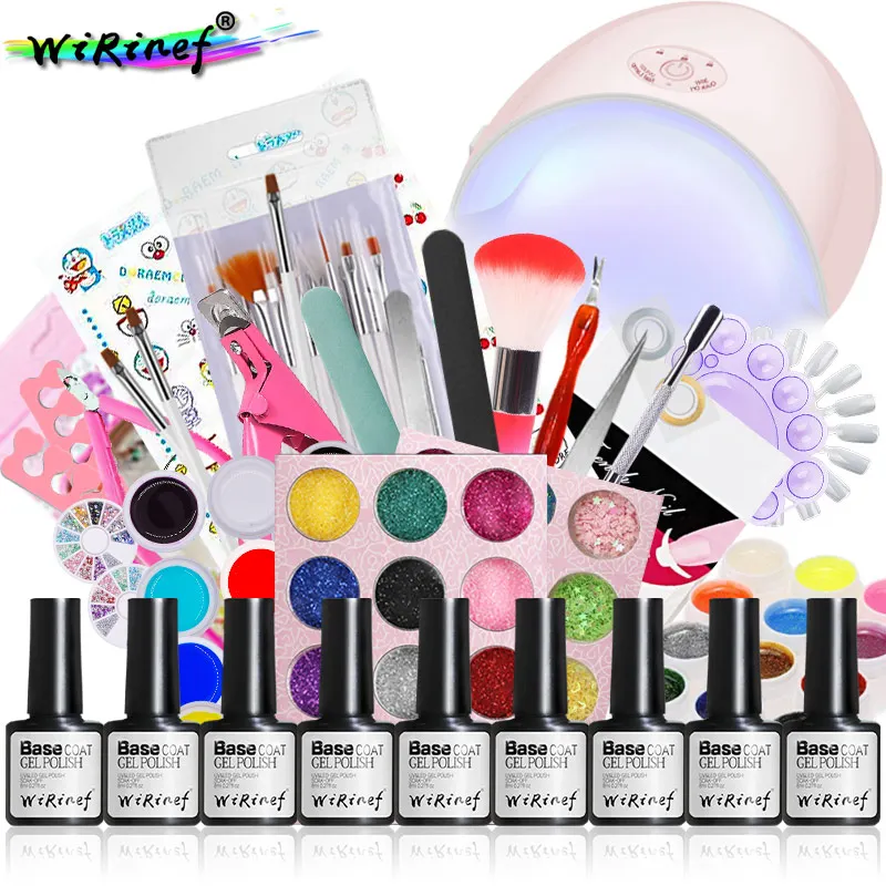 WiRinef Value Nail Dryer Kit UV LED Lamp Gel Polish Set Kit Nails Tools DIY Nail Lacquer Varnish Glue Nail Art Manicure Sets
WiRinef Value Nail Dryer Kit UV LED Lamp Gel Polish Set Kit Nails Tools DIY Nail Lacquer Varnish Glue Nail Art Manicure Sets