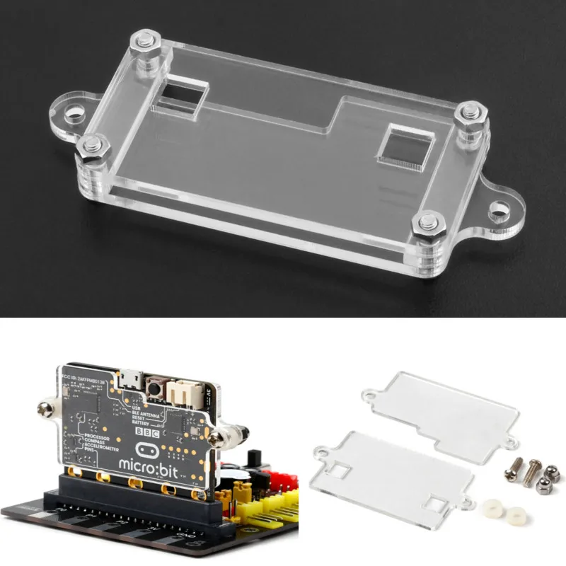 DIY Transparent Acrylic Shell Kit For BBC Micro: bit Development Module Case Protection Shell
DIY Transparent Acrylic Shell Kit For BBC Micro: bit Development Module Case Protection Shell