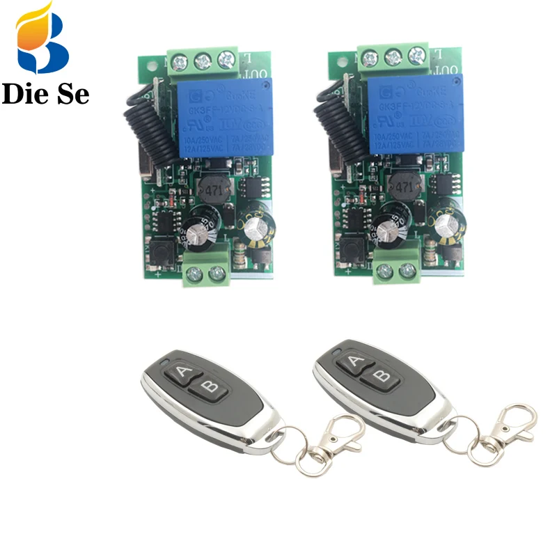 Remote Control 433Mhz 85~250V 1CH rf Switch Relay Receiver and Transmitter for Garage Remote Control and Remote Light Switch
Remote Control 433Mhz 85~250V 1CH rf Switch Relay Receiver and Transmitter for Garage Remote Control and Remote Light Switch