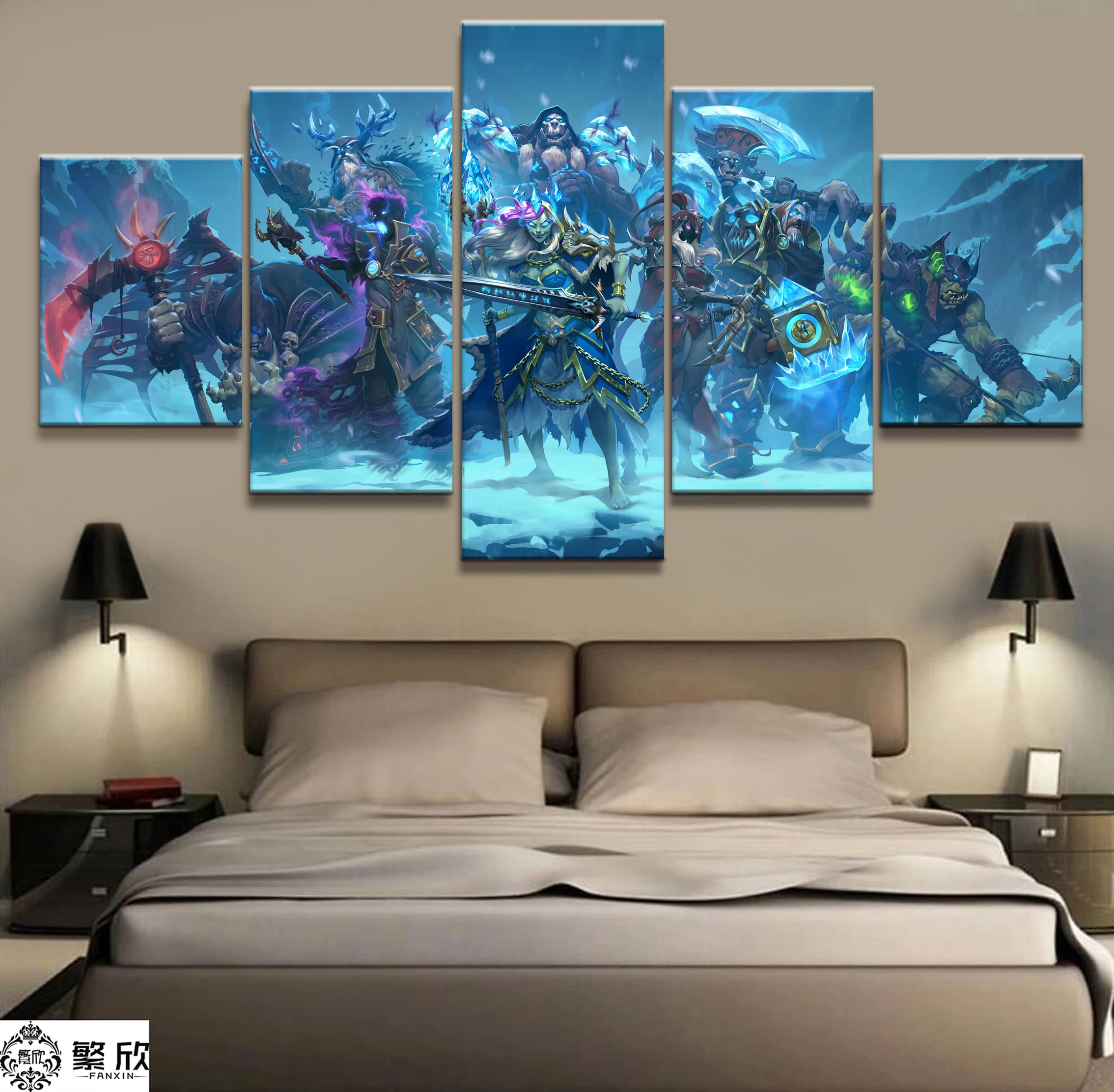 5 Piece Video Game WOW Warcraft DOTA 2 Painting Poster Decorative Mural Art Room Wall Decor Canvas painting wholesale
5 Piece Video Game WOW Warcraft DOTA 2 Painting Poster Decorative Mural Art Room Wall Decor Canvas painting wholesale
