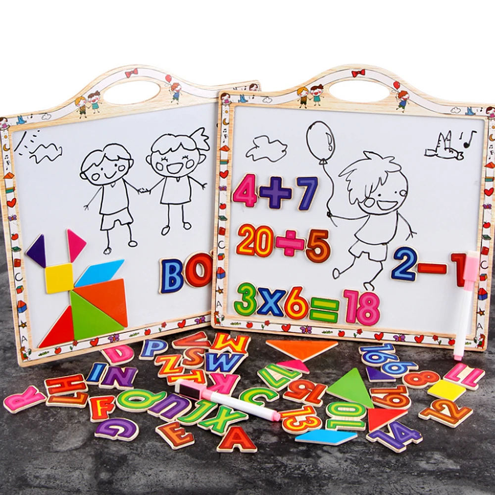 Фото Раннее Образование Обучающие игрушки Цифровые буквы деревянная - купить