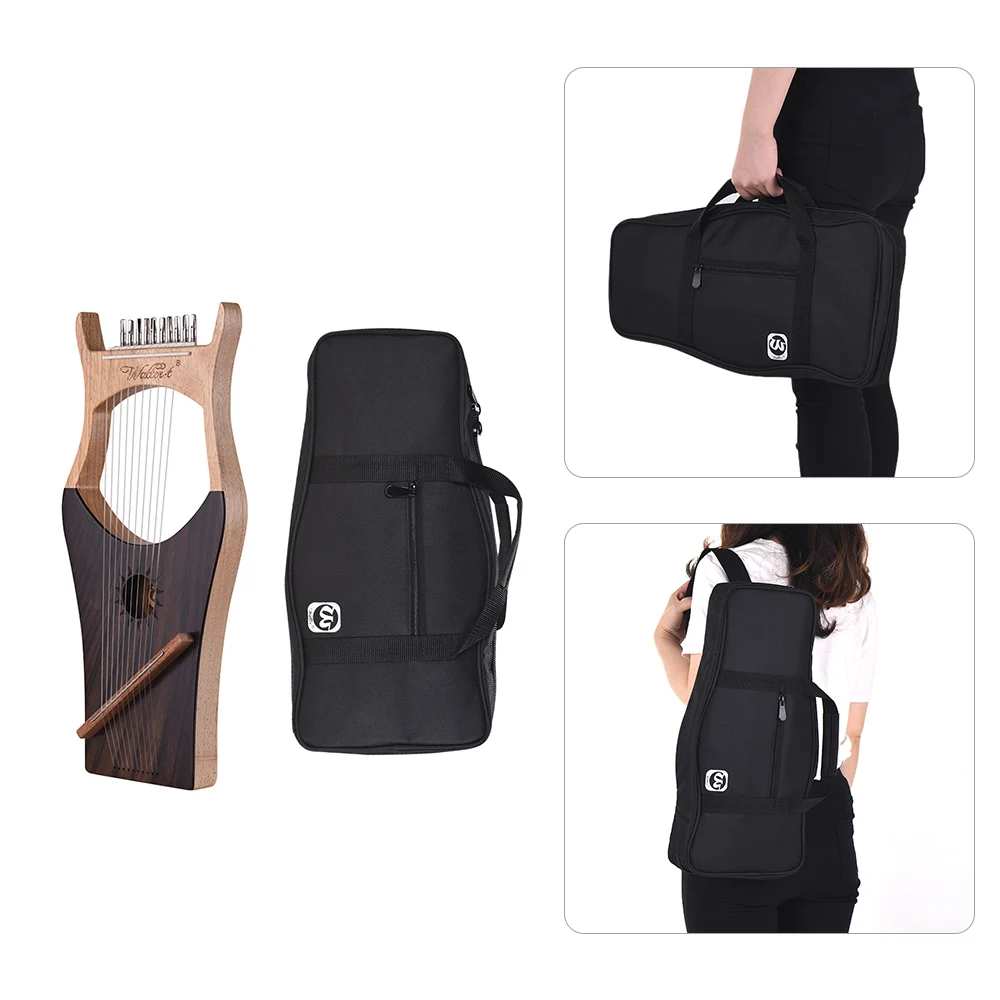 Walter.t 10-String Wooden Lyre Harp Nylon Strings Spruce Topboard Beech Wood Backboard String Instrument with Carry Bag WH03
Walter.t 10-String Wooden Lyre Harp Nylon Strings Spruce Topboard Beech Wood Backboard String Instrument with Carry Bag WH03