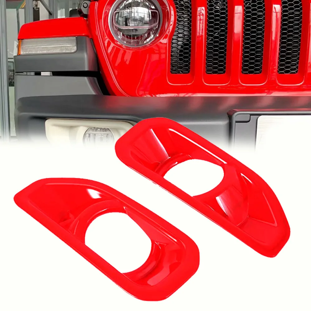 1 Pair Silver/Red ABS Plastic Front Fog Light Lamp Cover Trim Frame Fits For Jeep Wrangler JL 2018-2019 for Hyundai
1 Pair Silver/Red ABS Plastic Front Fog Light Lamp Cover Trim Frame Fits For Jeep Wrangler JL 2018-2019 for Hyundai