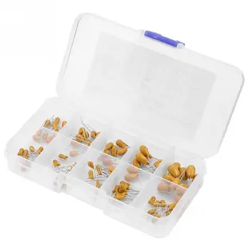 100pcs 10 Values 16V 1 uf - 100 uf Tantalum Capacitors Assorted Kit with Box Capacitors High Quality
100pcs 10 Values 16V 1 uf - 100 uf Tantalum Capacitors Assorted Kit with Box Capacitors High Quality