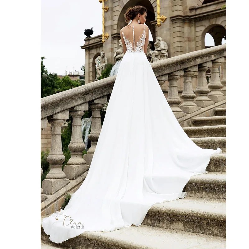 Eightale Wedding Dress Boho 2019 Princess O-Neck Appliqued Lace Tulle Bride Dress with Buttons Free Shipping Wedding Gown
Eightale Wedding Dress Boho 2019 Princess O-Neck Appliqued Lace Tulle Bride Dress with Buttons Free Shipping Wedding Gown