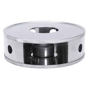 Candle Base Heater Silver Round Coffee Teapot Warmer Trivets Stainless Steel Dish Practical
Candle Base Heater Silver Round Coffee Teapot Warmer Trivets Stainless Steel Dish Practical