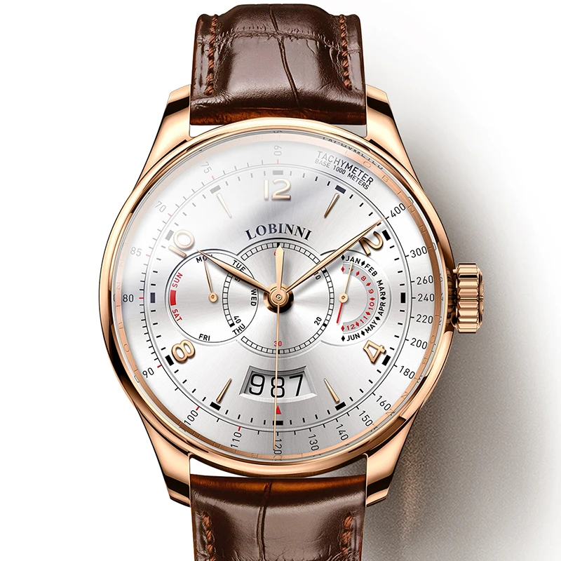Switzerland LOBINNI Men Watches Luxury Brand Watch Men Sapphire relogio Japan 9122 Miyota Automatic Mechanical Movement L16013-1
Switzerland LOBINNI Men Watches Luxury Brand Watch Men Sapphire relogio Japan 9122 Miyota Automatic Mechanical Movement L16013-1